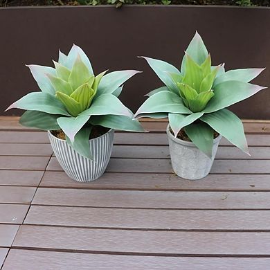 Artificial Agave Succulent Plant, Large Faux Decor for Home & Office