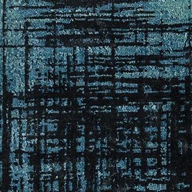 HomeRoots Blue Abstract Hand Knotted Area Rug