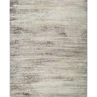 HomeRoots Brown Abstract Hand Knotted Area Rug
