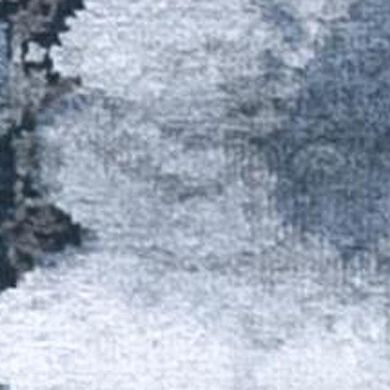 HomeRoots Blue Abstract Hand Knotted Area Rug