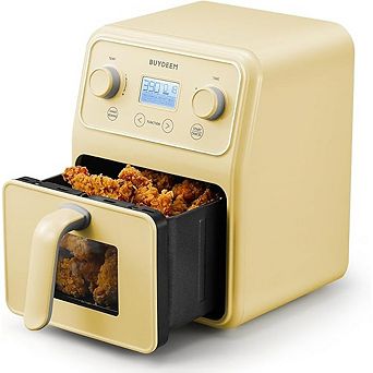 BUYDEEM F51 4.2-qt 8-in-1 Air Fryer with Viewing Window & Shake Reminder
