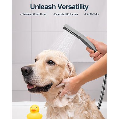 GRANDJOY 16" & 6" Dual Mount 15 Spray Thermostatic Shower System 2.5 GPM Valve Included