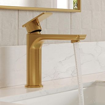 GRANDJOY 5 in Single Hole Single Handle Bathroom Faucet,1.2GPM Water Saving Tap with Pop-Up Drain