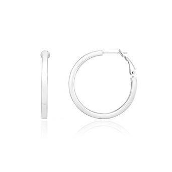 Square Tube Hoop Earrings