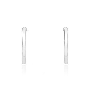 Square Tube Hoop Earrings
