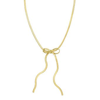 Herringbone Bow Necklace