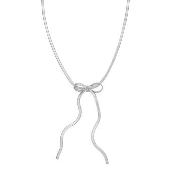 Herringbone Bow Necklace