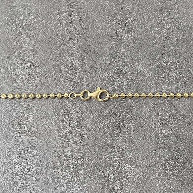 Moon Bead Chain Necklace