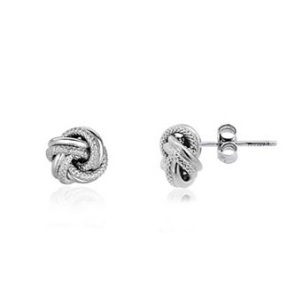 Textured Knot Stud Earrings