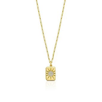 Starburst Locket Necklace