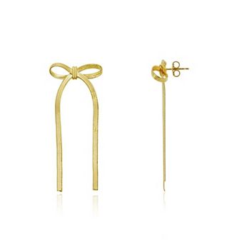 Herringbone Bow Earrings