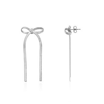 Herringbone Bow Earrings