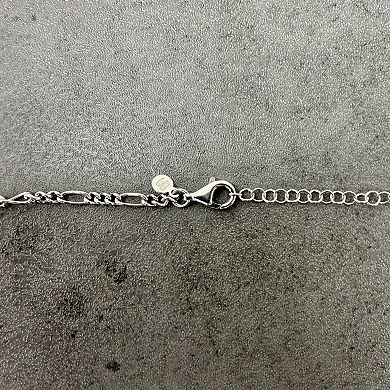 Figaro Heart Padlock Necklace