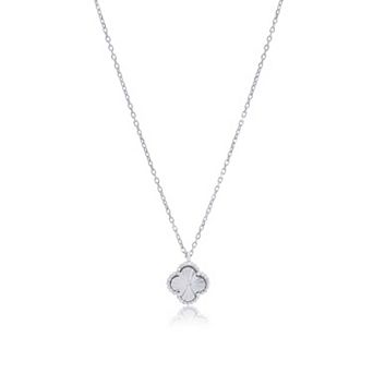 Fluted Single Clover Necklace
