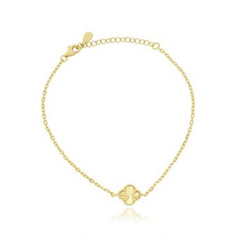 Fluted Single Clover Bracelet