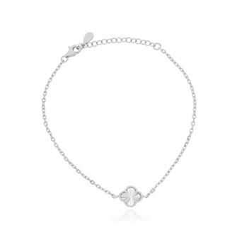 Fluted Single Clover Bracelet