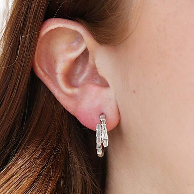 CZ Snake Hoop Earrings