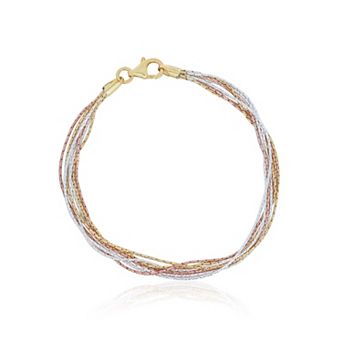 Tricolor Seven Strand Bracelet