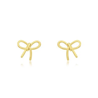 Loopy Bow Stud Earrings