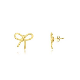 Loopy Bow Stud Earrings