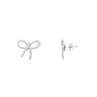 Loopy Bow Stud Earrings