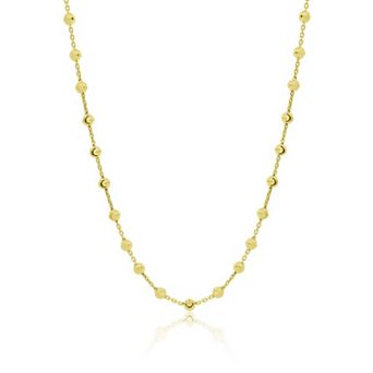 Moon Bead Link Necklace