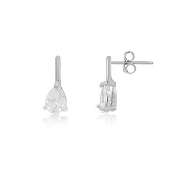 CZ Pear Drop Earrings