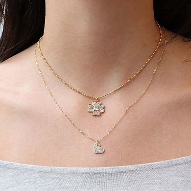CZ Lucky Clover Necklace
