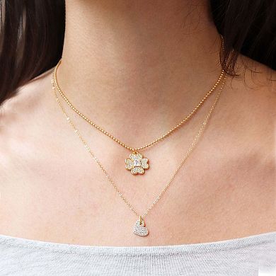 CZ Lucky Clover Necklace