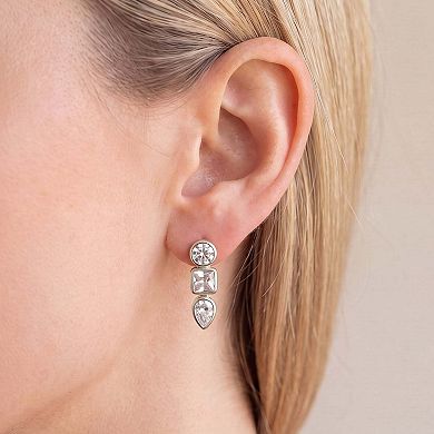 CZ Fancy Shape Drop Earrings