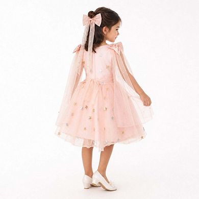Twinkle Star Blush Pink Sequin Birthday Dress for Girls
