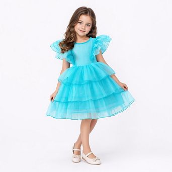 Bluebell Fairy Layered Tulle Flower Girl Dress