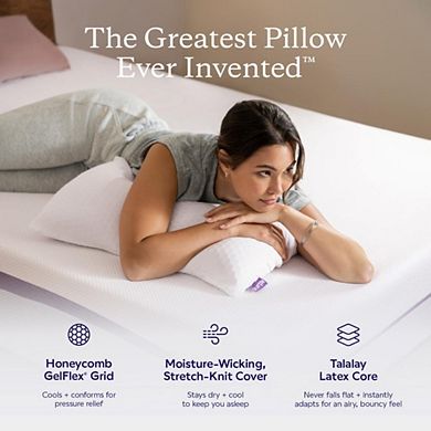 Purple Harmony Pillow Low 5.5 in H