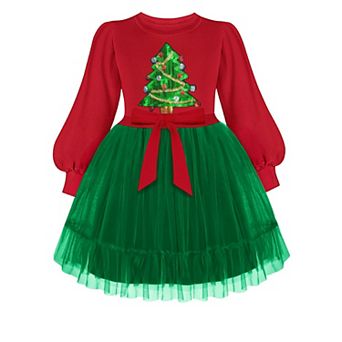 Arshiner Toddler Sweater Tulle Dress Long Sleeves Fall Winter Tutu Party Formal Holiday Christmas