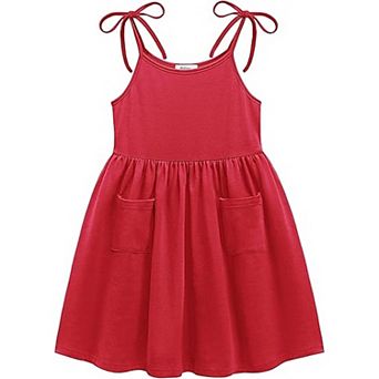 Arshiner Toddler Summer Dresses Easter Sleeveless Casual Beach Sundress