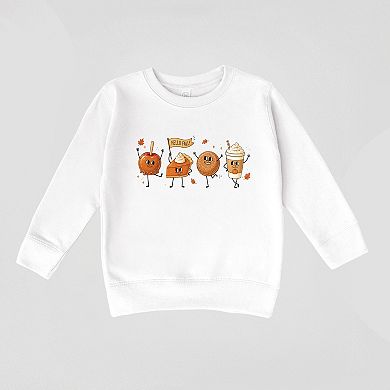 Hello Fall Stick Figures - Toddler Graphic Sweatshirt
