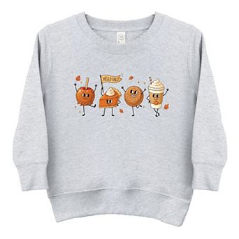Hello Fall Stick Figures - Toddler Graphic Sweatshirt