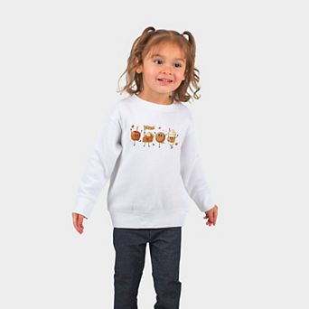 Hello Fall Stick Figures - Toddler Graphic Sweatshirt