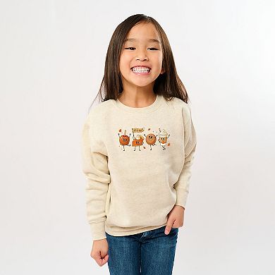 Hello Fall Stick Figures - Youth Graphic Sweatshirt