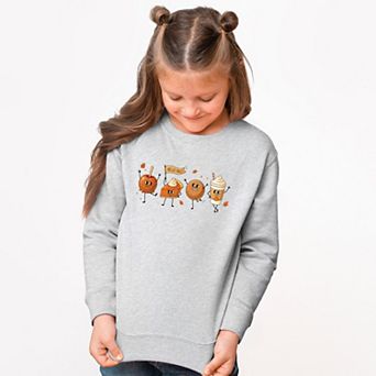 Hello Fall Stick Figures - Youth Graphic Sweatshirt