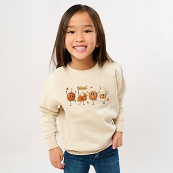 Hello Fall Stick Figures - Youth Graphic Sweatshirt