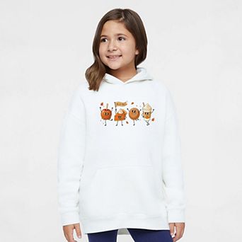 Hello Fall Stick Figures - Youth Graphic Hoodie