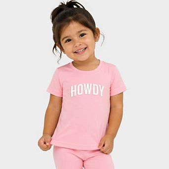 Howdy Arched Puff - Toddler Crew Shorts Set