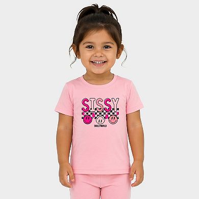 SmileyWorld Sissy Checkered - Toddler Crew Shorts Set