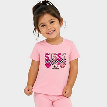 SmileyWorld Sissy Checkered - Toddler Crew Shorts Set