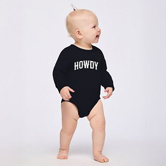 Howdy Arched Puff - Infant Fleece BodySuit