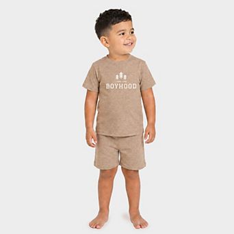 Long Live Boyhood - Toddler Crew Shorts Set