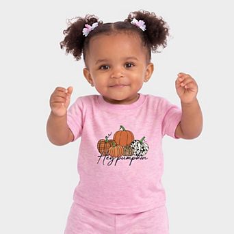 Hey Pumpkin Cursive - Infant Jogger Pant Crew Set
