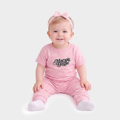 Mama's Little Bestie - Infant Jogger Pant Crew Set