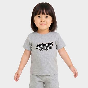 Mama's Little Bestie - Toddler Crew Shorts Set